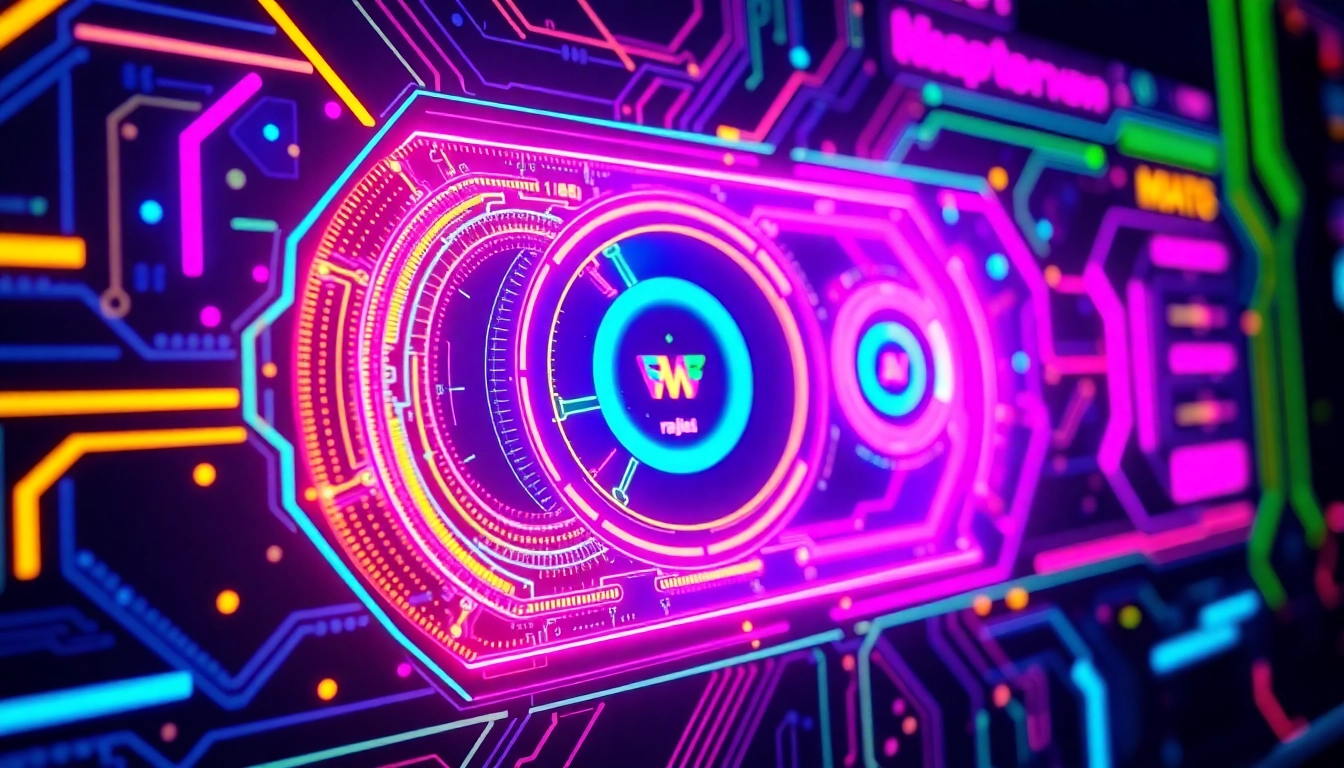 Showcase of an AI image generator no restrictions producing vivid, unrestricted digital art with glowing neon effects and detailed textures accessible for creative use.