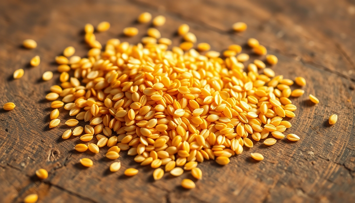 Healthy flax seeds displayed on a wooden surface to promote natural nutrition and health benefits